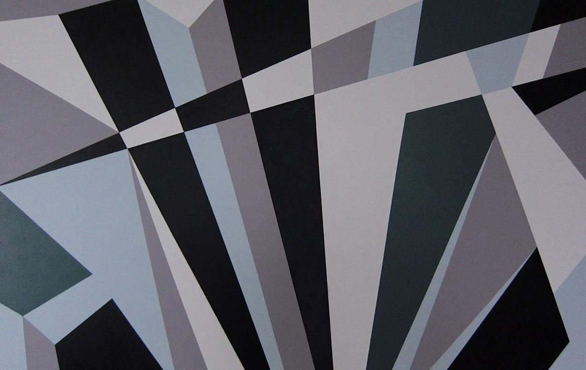 Astarboard Dazzle Camouflage Graphic Art Painting by Kristian Goddard
