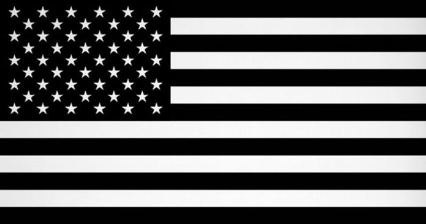 usa flag clipart black and white - photo #31