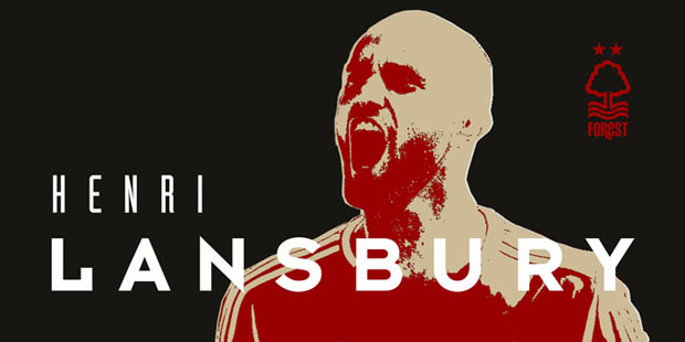 Henri Lansbury Nottingham Forest Flag Design by Kristian Goddard