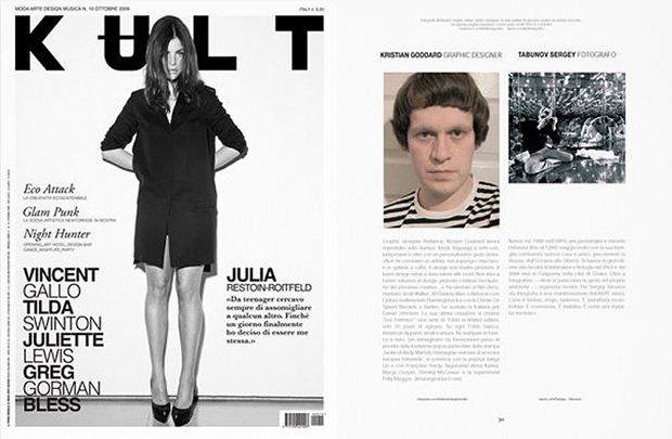Kristian Goddard in Kult Magazine