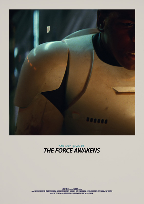Star Wars The Force Awakens Minimal Non Design Movie Poster FN 2187 by Kristian Goddard