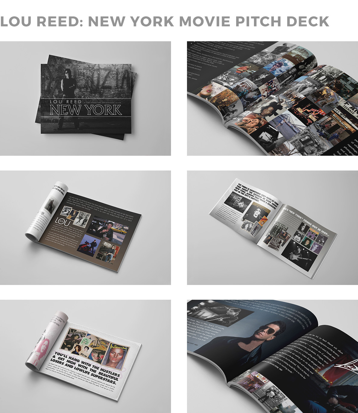 Lou Reed New York Documentary Movie Pitch Deck by Kristian Goddard