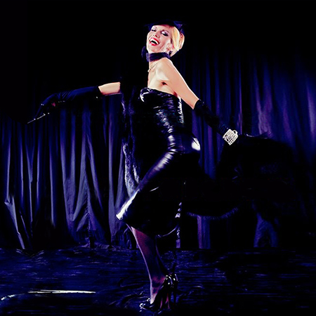 Amanda Lear Roxy Music For Your Pleasure Photo Session in Leather Outfit