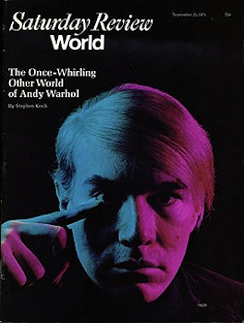 Andy Warhol Saturday Review Magazine Cover