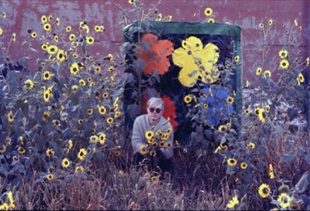 Andy Warhol with Flowers