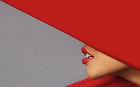 Angular Red Ladies Hat