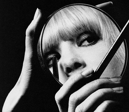 Anita Pallenberg Doing Make-Up in the mid Sixties