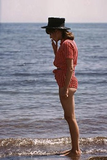 Anna Karina on the Beach