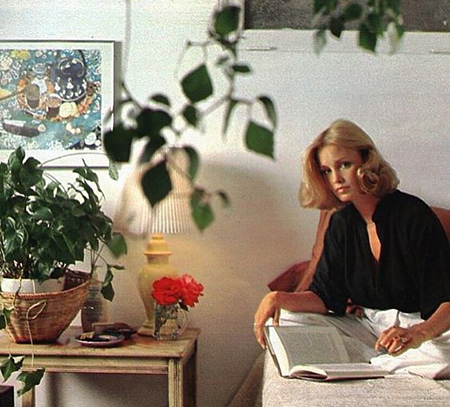 Jessica Lange at Home in the mid 1970s