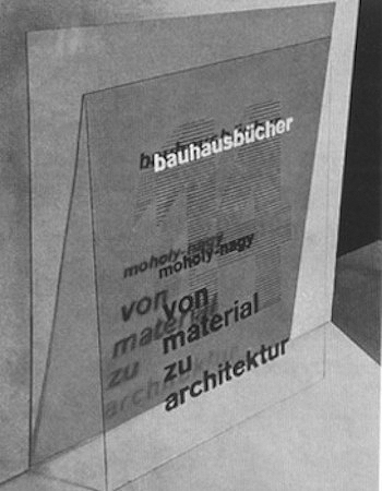 Bauhaus Shadow Typography Bauhausbucher Vin Material zu Architektur