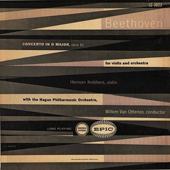 Beethoven 'Concerto In D Major' Epic Record Cover