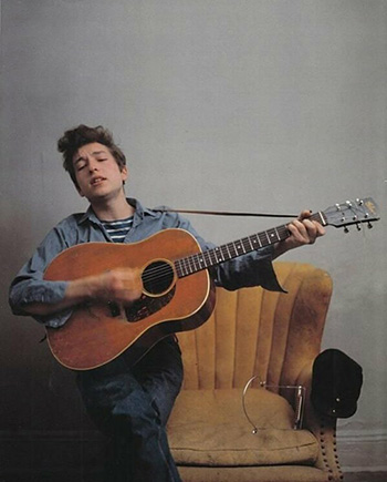 Bob Dylan Color Photo from the Early Sixties NY