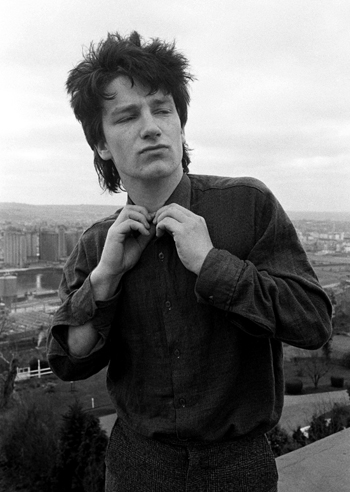 Bono of U2 Early Years 1980