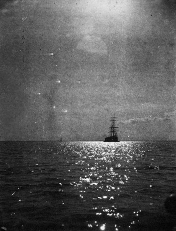 Brigantine Ship on the Horizon