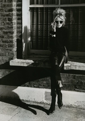 Brigitte Bardot Smoking in Leather