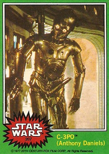 C3PO Star Wars Explicit Erect Penis Error Trading Card