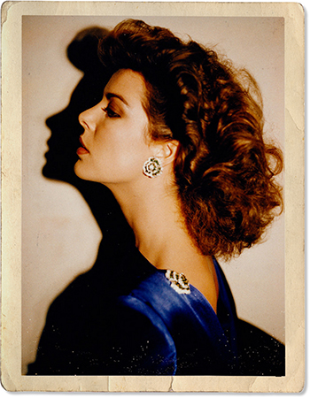 Catherine De Monaco Andy Warhol Polaroid with Aged Border