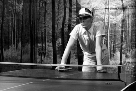 David Bowie Playing Ping-Pong Table Tennis