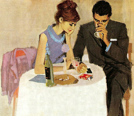 1950s Party Illustration Mad Men