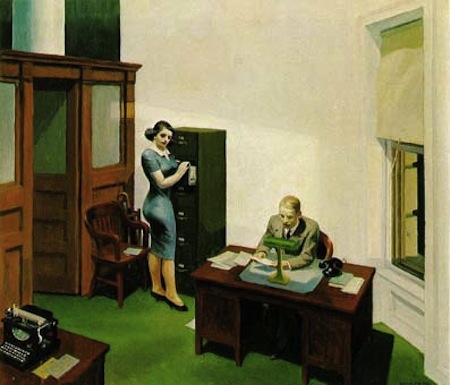 Edward Hopper Office Painting