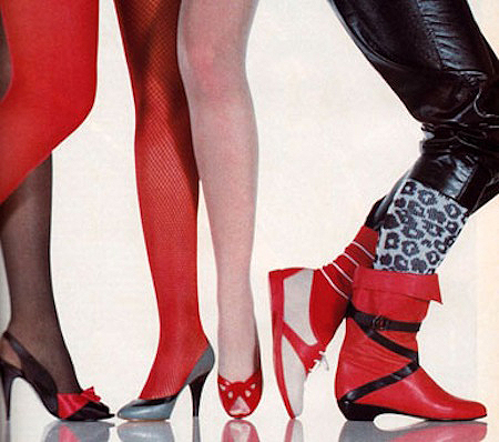 Eighties High Heels Boots and Leather Pants