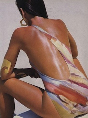 Eighties Swimsuit Tan