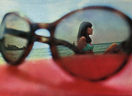 Francoise Hardy Shades on the Beach