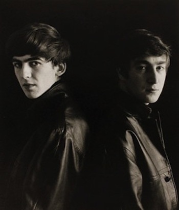 George Harrison and John Lennon Photographed by Astrid Kirchherr