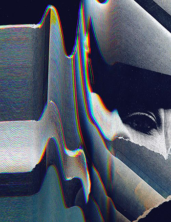 Glitch and Ripped Photograph