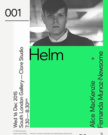 Helm at the South London Gallery Poster Luke Younger