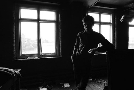 Ian Curtis at Joy Division's Practice Space