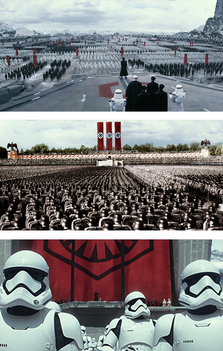 Image Comparison Between Star Wars 'The Force Awakens' and the Nazi Nuremberg Rally of 1935