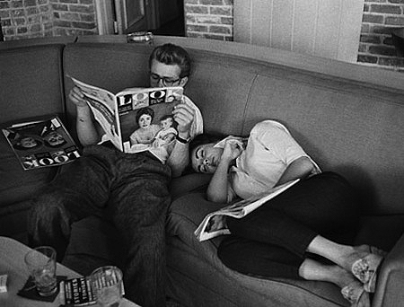 James Dean and Elizabeth Taylor