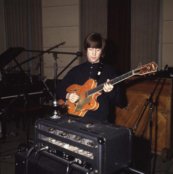John Lennon Recording Revolver with The Beatles at EMI Abbey Road Studios