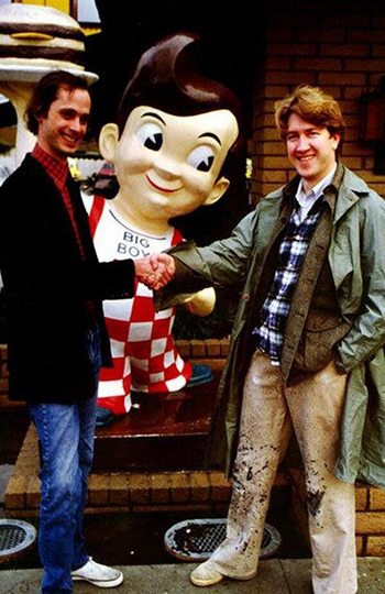 John Waters and David Lynch Meet Outside Bob's Big Boy