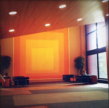 Josef Albers Growth Canvas in George Eastman Building 1965