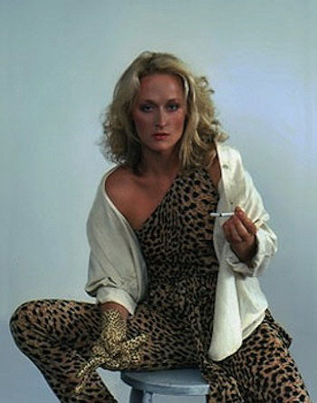 Meryl Streep in Leopard Skin