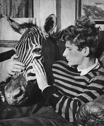 Lucian Freud with Zebra
