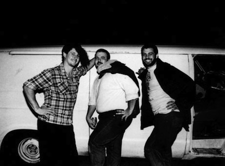 The Minutemen in front of their trusty Econoline van