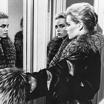 Margaux Hemmingway Black and White Portrait by Helmut Newton