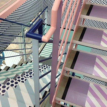 Ultra Modern Pink Staircase