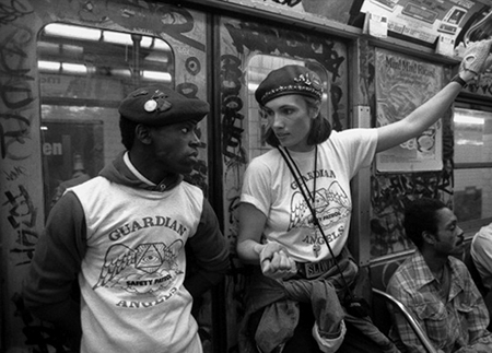 Guardian Angels on the New York Subway in the Eighties