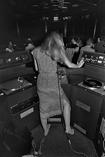 Girl Dj Playing Records in New York