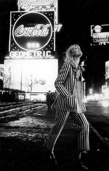 Nico in Times Square in the mid-Sixties