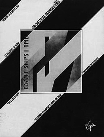 OMD Dazzle Ships Black and White Poster