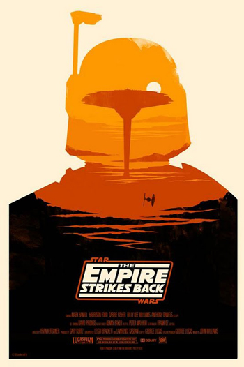 Olly Moss Star Wars The Empire Strikes Back Poster
