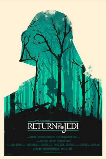 Olly Moss Star Wars Return of the Jedi Poster