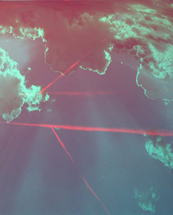 Pink Chem Trails and Clouds