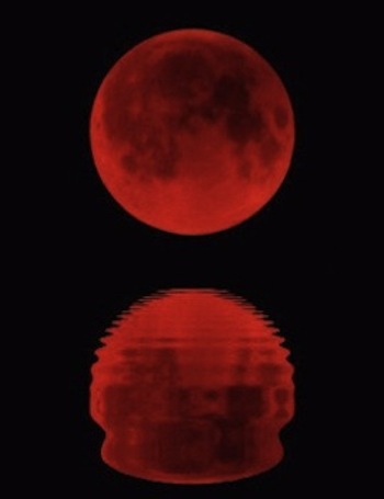 Red Moon Reflected