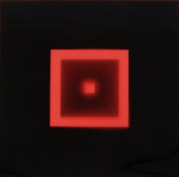 Red Neon Square
